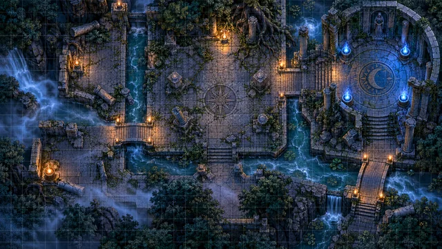 Add a grid to an animated map