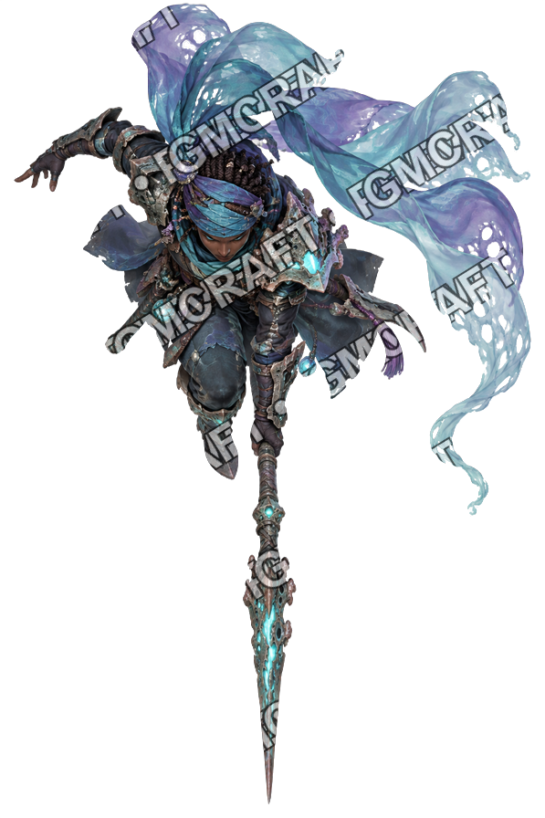 Pirate Ocean 0006 Lyra, l’Écho des marées, token vu du dessus avec lumière bioluminescente — aperçu du token vu du dessus