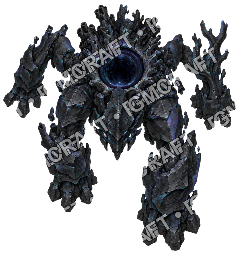 Pirate Ocean 0443 Token vu du dessus du Titan corallien, lentille du Néant, aperçu du token vu du dessus