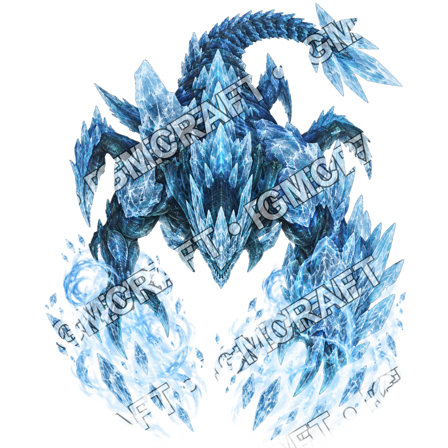 Pirate Ocean 0450 Token vu du dessus du Gardien glaciaire, lentille de glace, aperçu du token vu du dessus