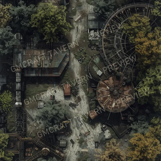 Aperçu de la battlemap Abandonned Theme P