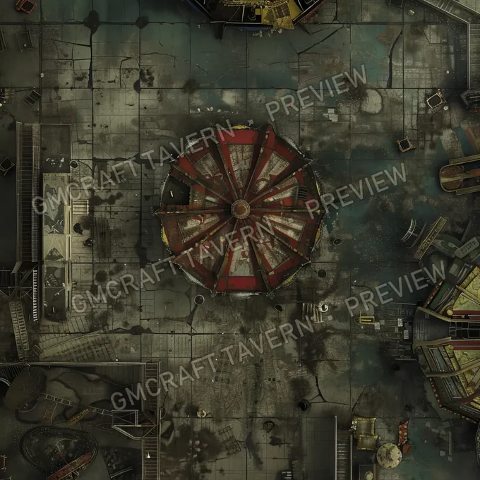 Aperçu de la battlemap Deserted Carnival