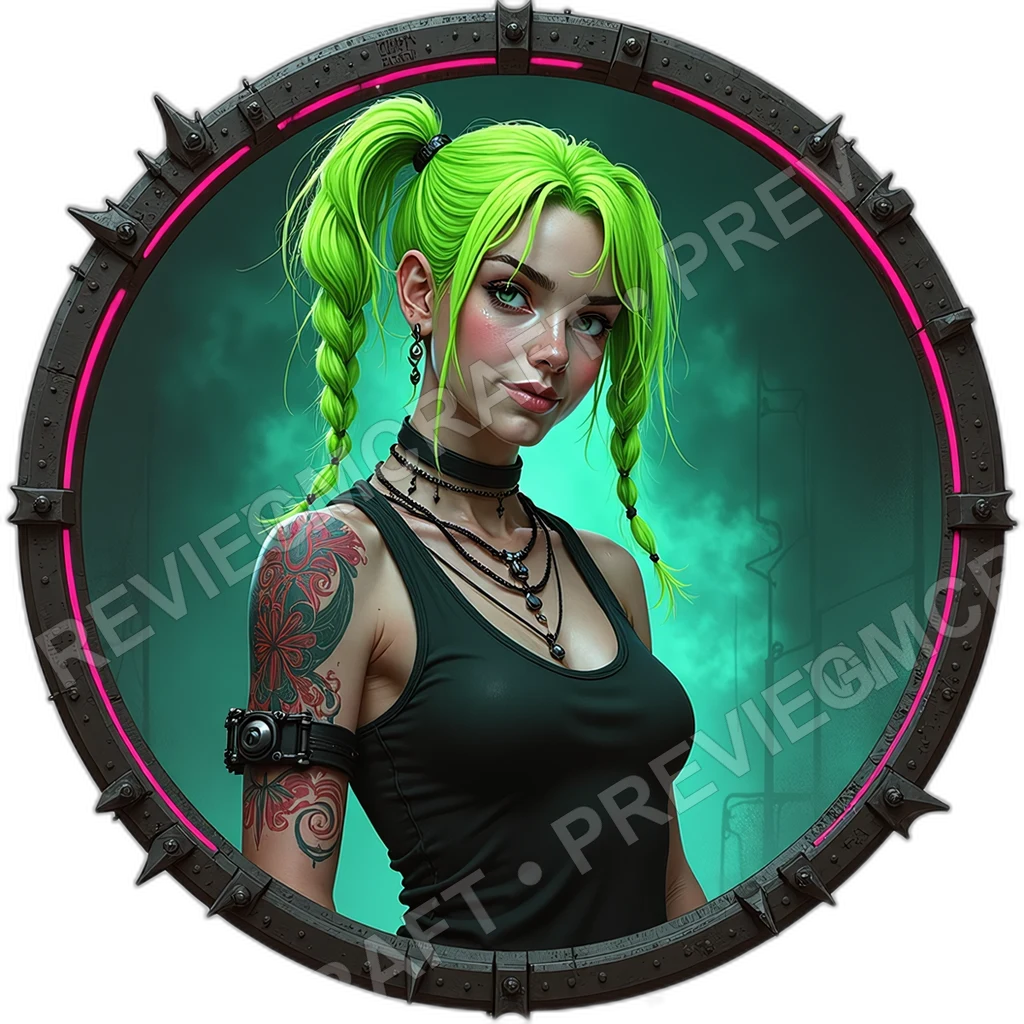 Spray Manifesto Agitator, Male, Welded Throat Mic, Diy Emp Coil, Manifesto Wrapped Forearm, Cyberpunks Anarchists, ,Older Adult Age,1.8,, ,Broad,Shoul 0001 top-down token preview
