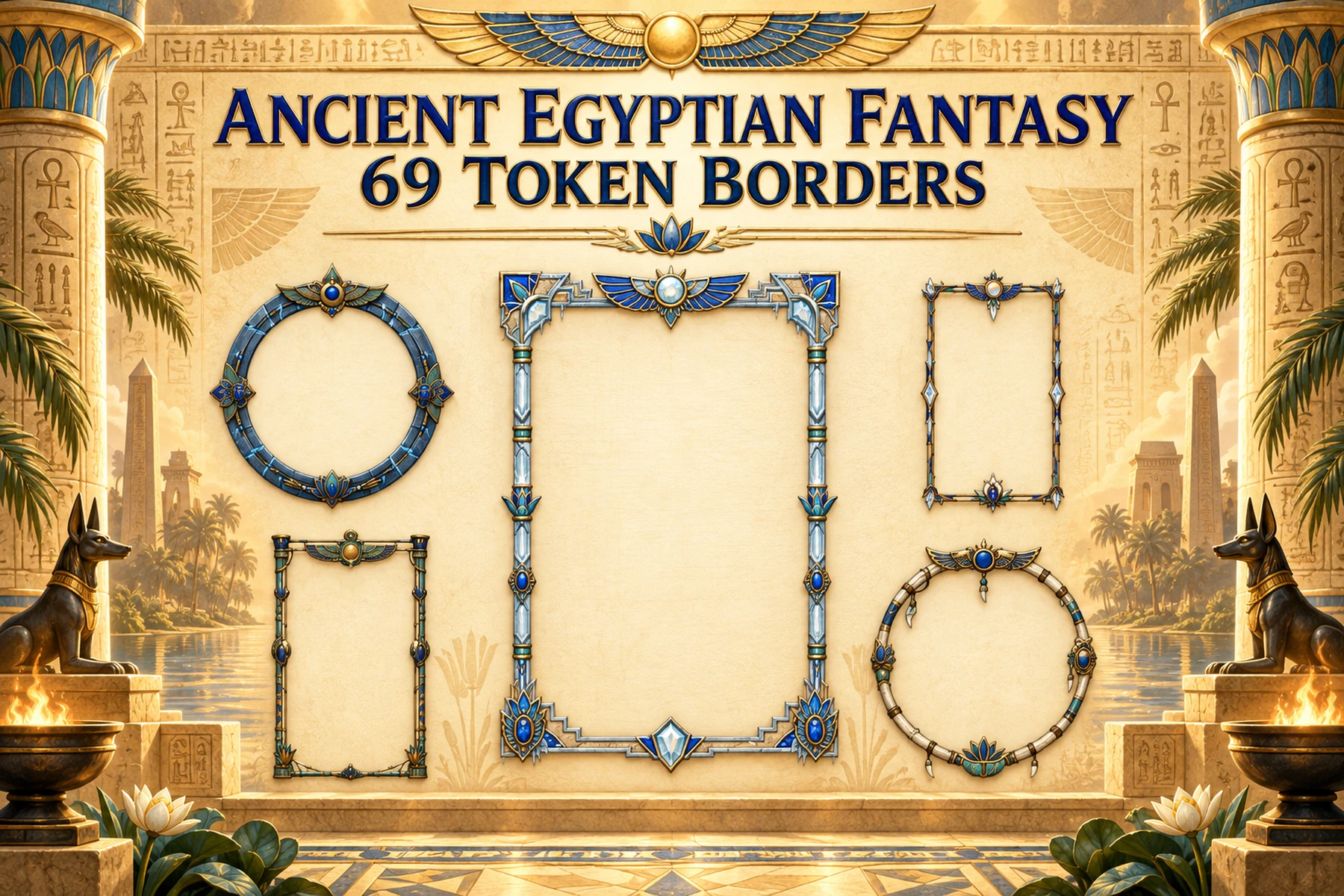 Ancient Egyptian Borders product preview