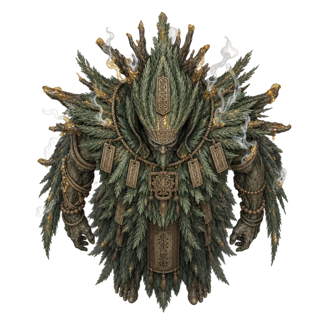 Ancient Cedar Titan top-down token preview