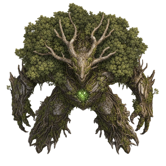 Ancient Oak Crown Titan top-down token preview