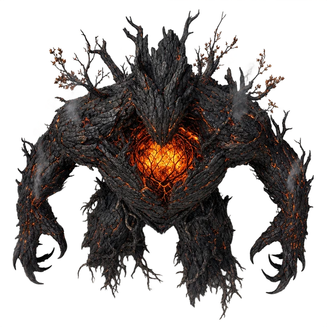 Burnt Charcoal Titan top-down token preview