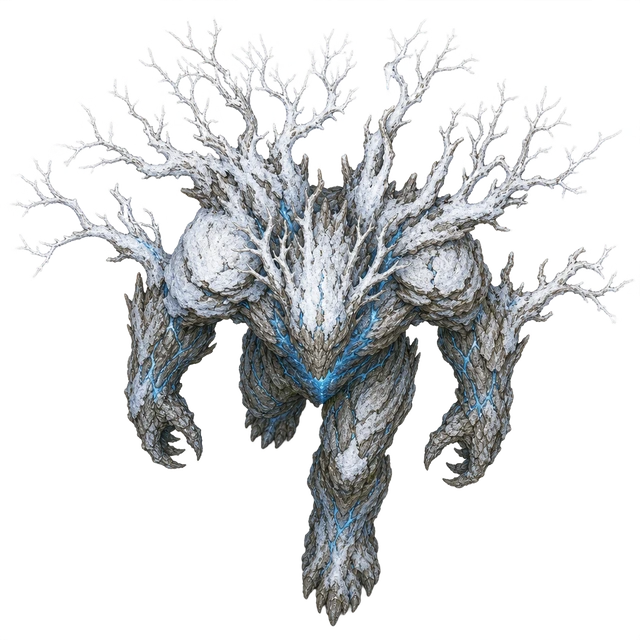 Frost Bark Titan top-down token preview