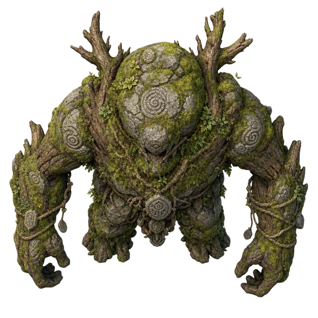 Mossback Forest Giant top-down token preview