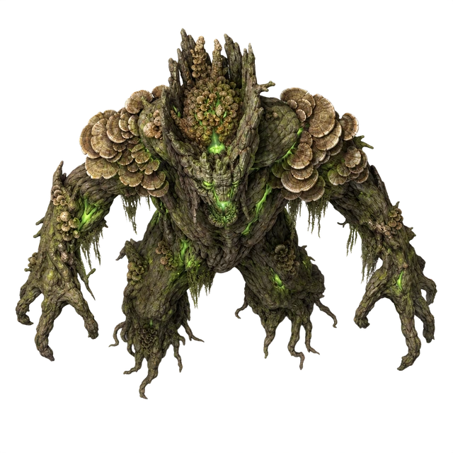 Mushroom-Crowned Titan top-down token preview