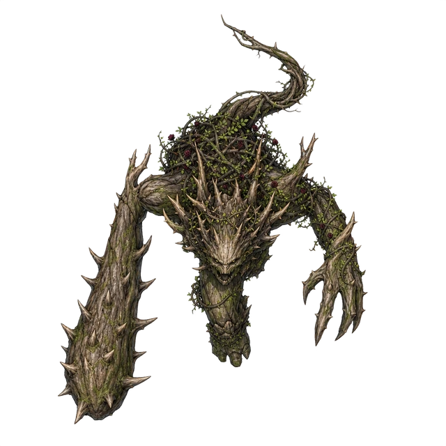 Thornwood War Treant top-down token preview