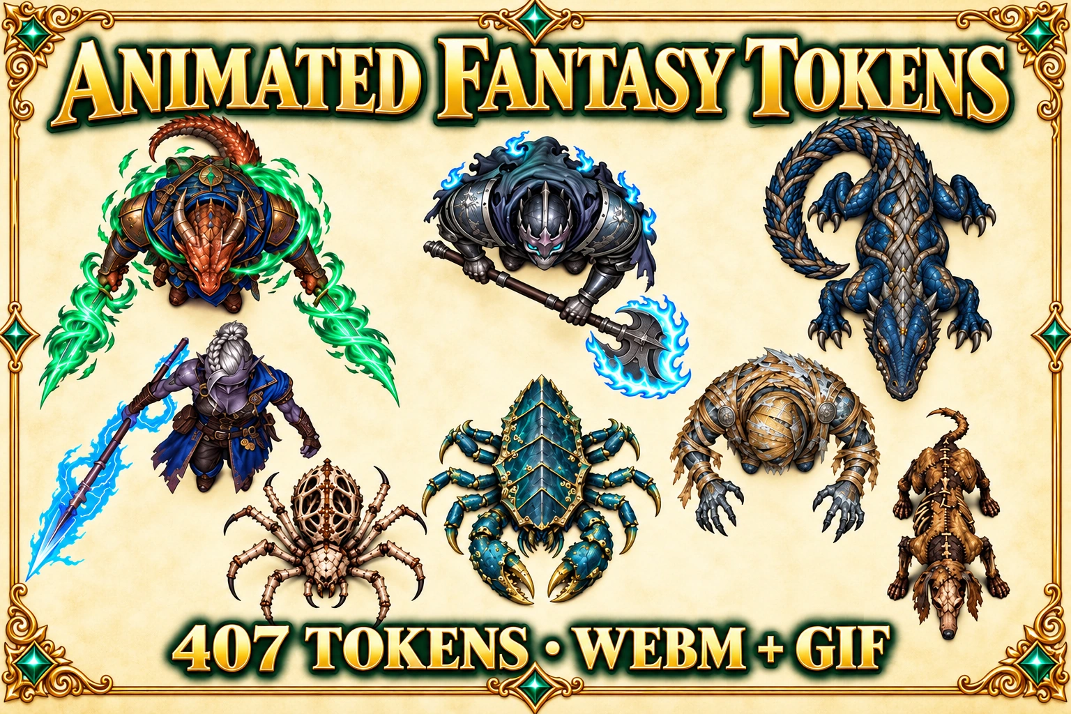 Animated Fantasy Tokens preview