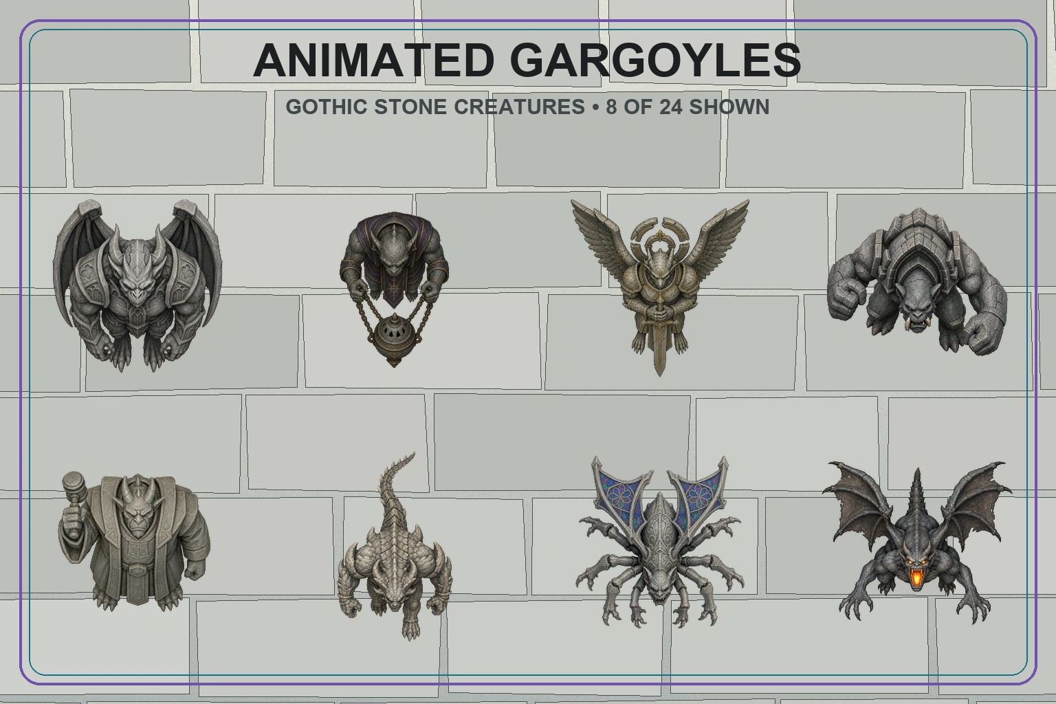 Animated Gargoyles product preview 5