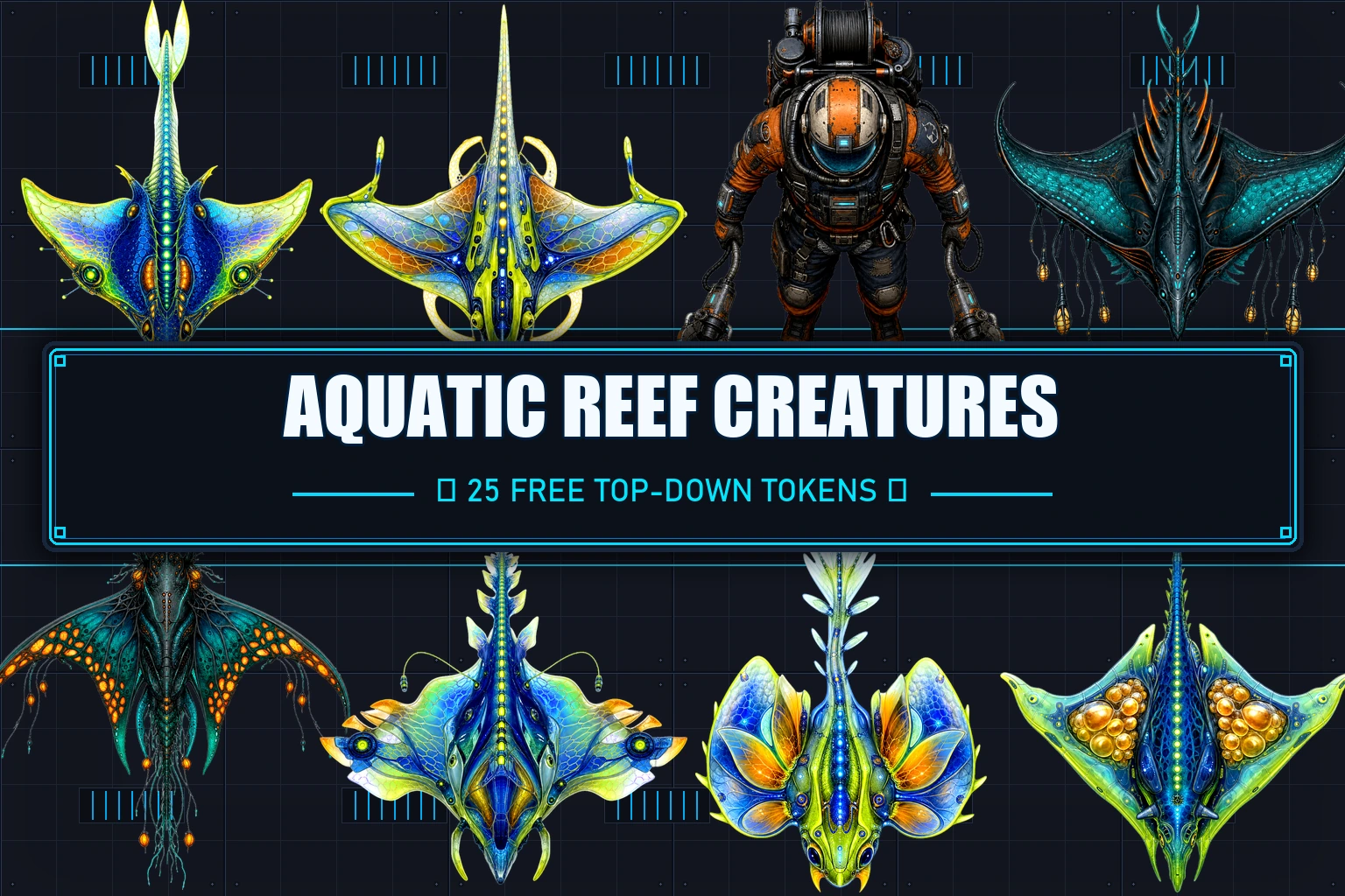 Aquatic Reef Creatures preview