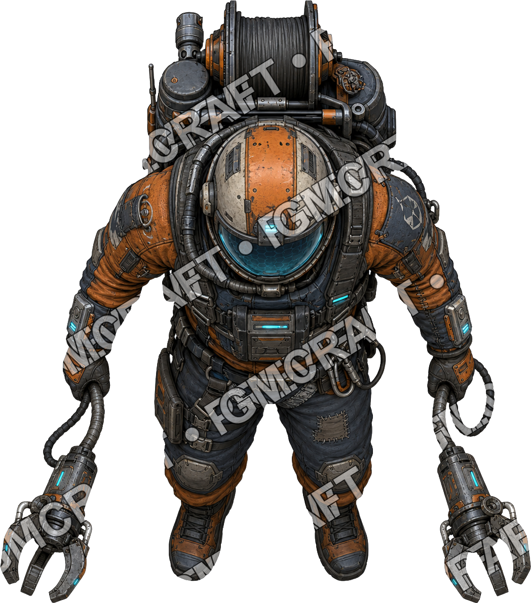 Magclamp Salvage Diver top-down token preview
