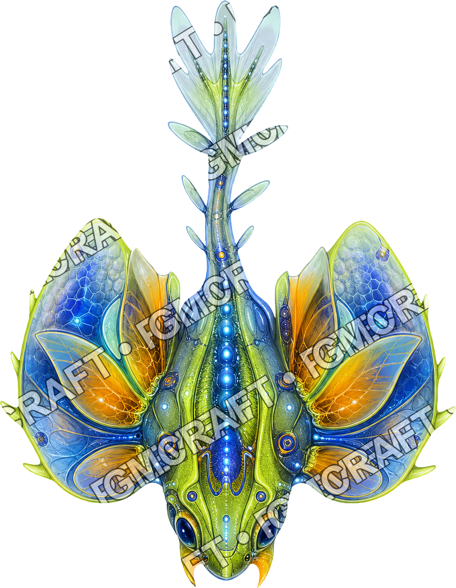 Aperçu du token vu du dessus Petalcurrent Ray