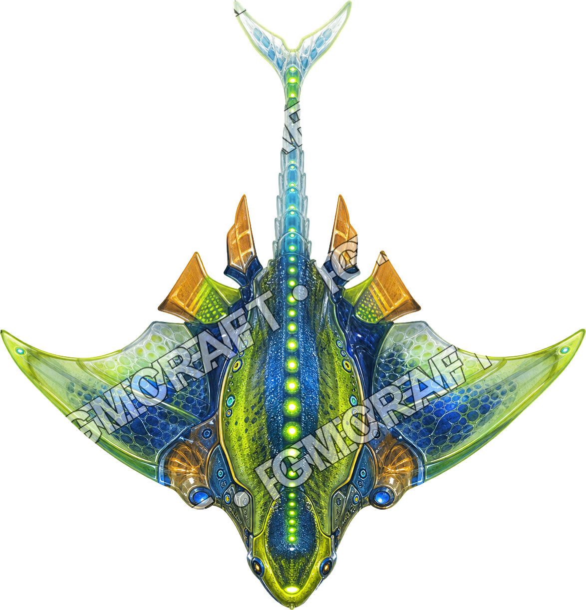 Aperçu du token vu du dessus Prismfin Ray