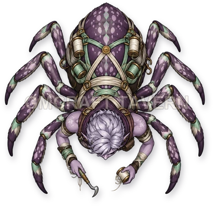 005 · 005 - Silk-Weaver Scout 05 top-down token preview