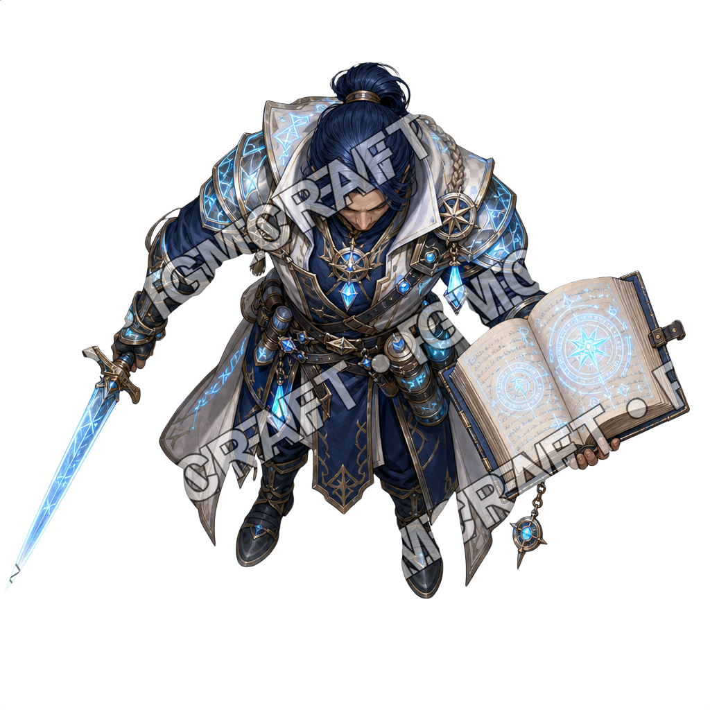 Aperçu du token vu du dessus du capitaine mage du skiff de cristal