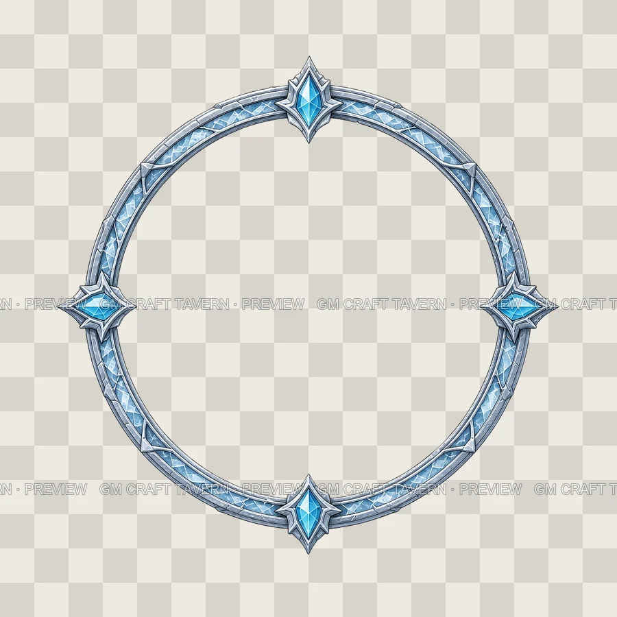 Frozen Crystal Borders product preview 2