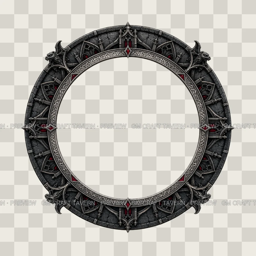 Gothic Cathedral Architecture Borders product preview 4