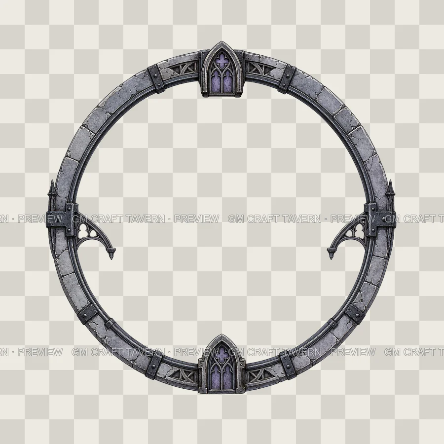 Gothic Cathedral Architecture Borders product preview 5
