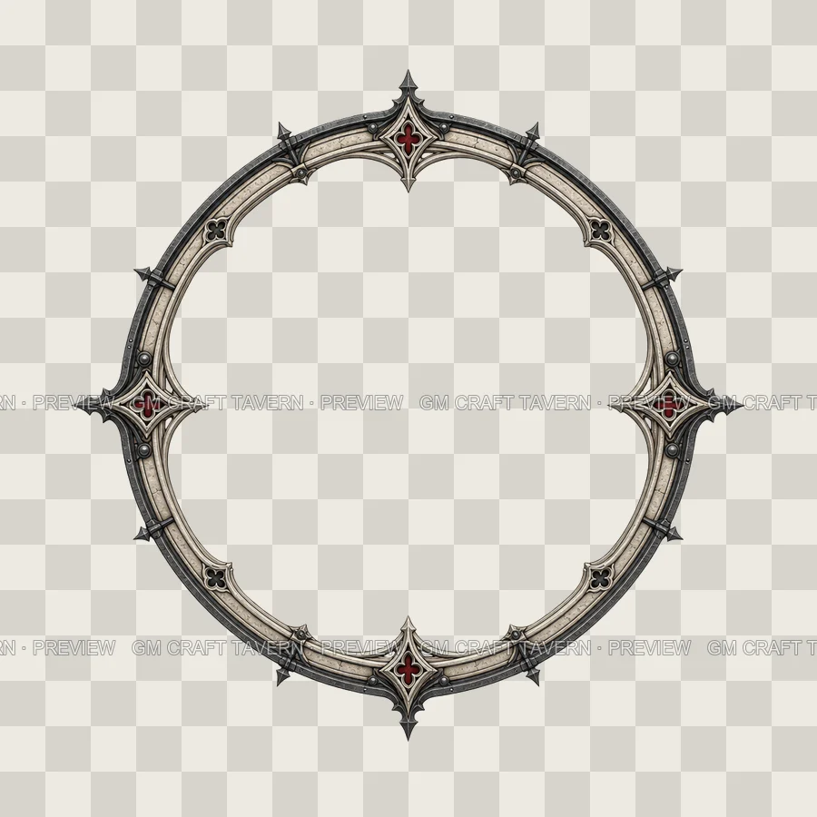 Gothic Cathedral Architecture Borders product preview 8