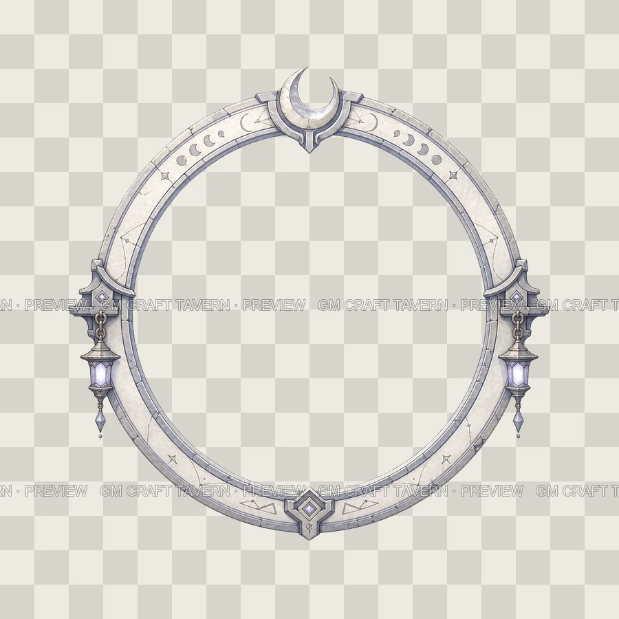 Moon Temple Borders product preview 4