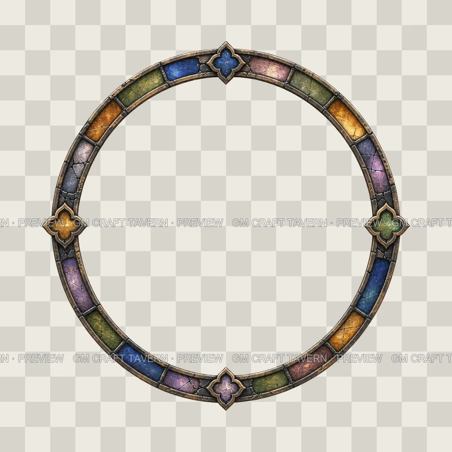 Stained Glass Borders product preview 6