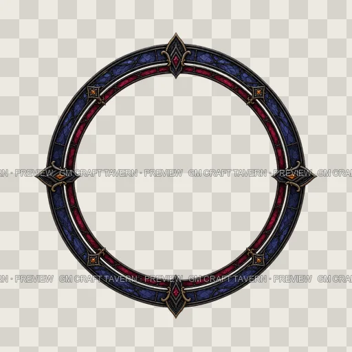 Border 10 top-down token preview