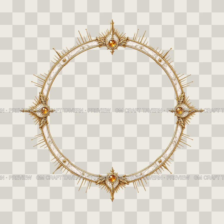 Sunburst Halo Borders product preview 6