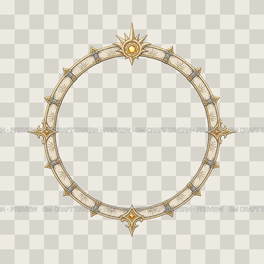 Sunburst Halo Borders product preview 7