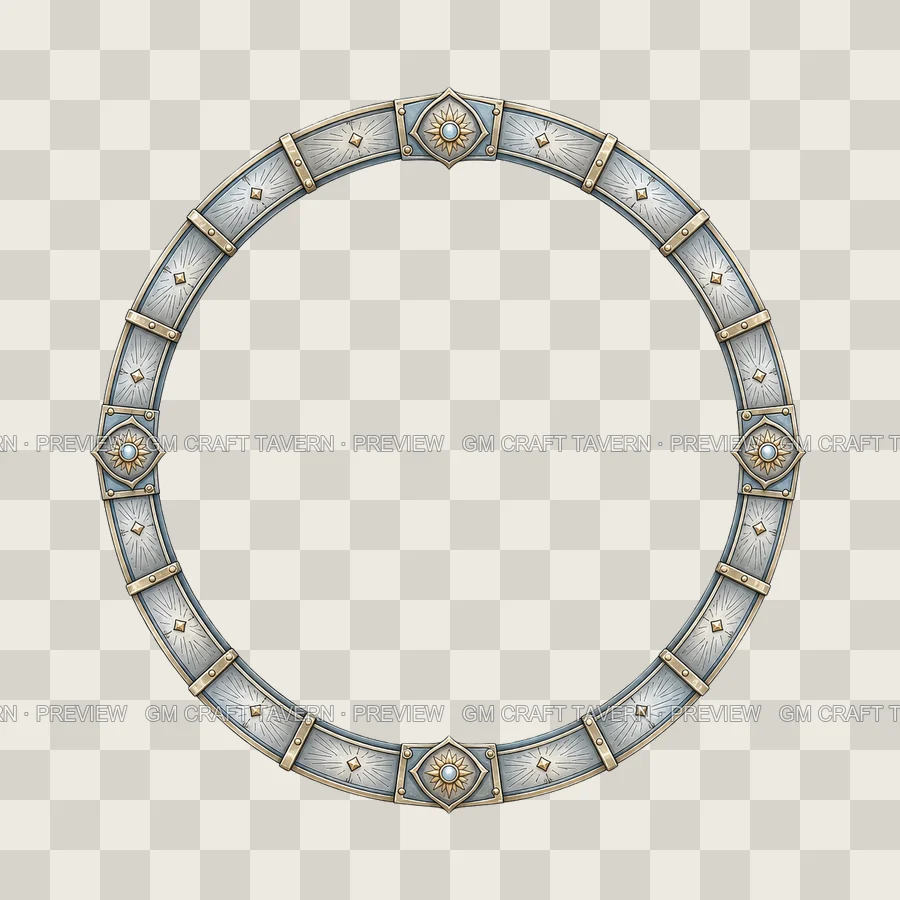 Sunburst Halo Borders product preview 10