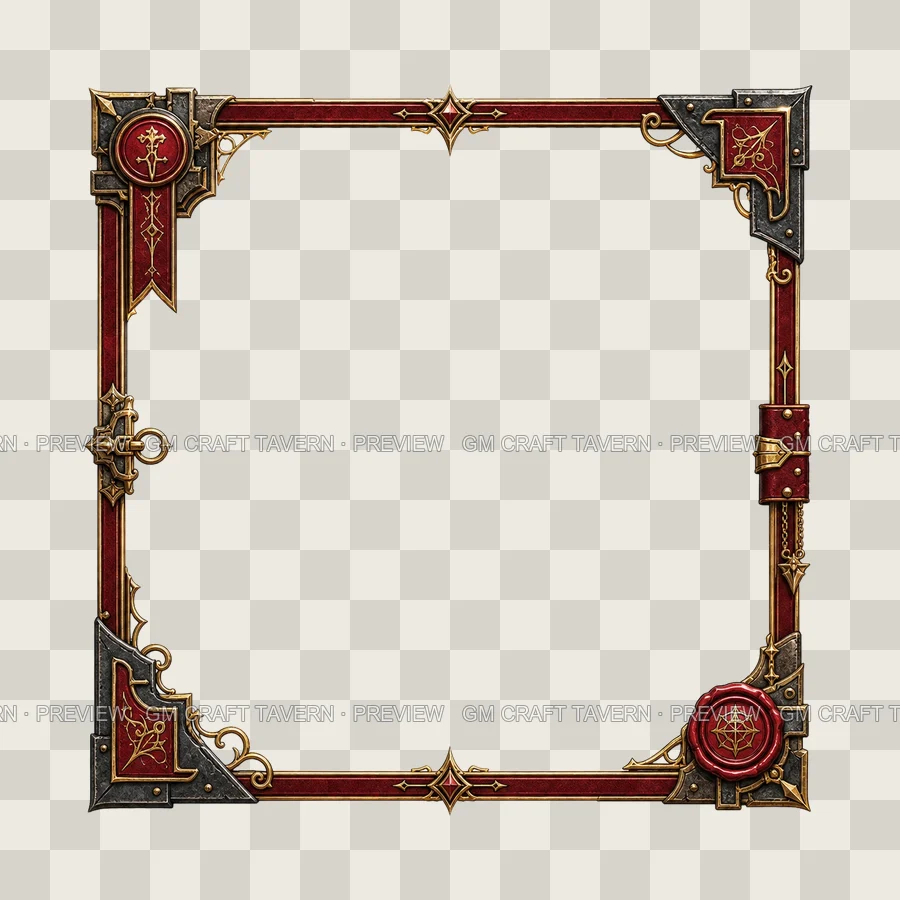 Crimson Annal Frame Borders product preview 2