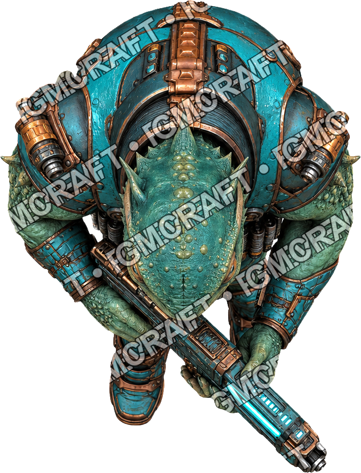 Armed Xeno 03 Amphibian top-down token preview