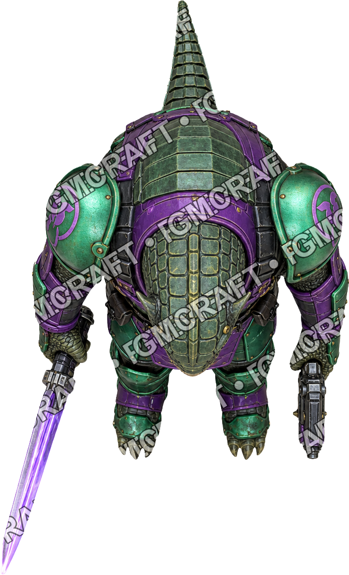 Aperçu de token vu du dessus : Xéno armé 45 Armadillo