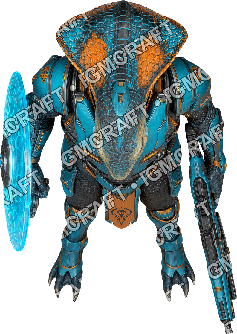 Aperçu de token vu du dessus : Xéno armé 46 Cobra