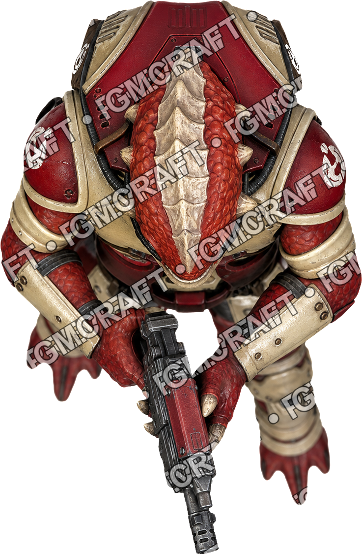 Aperçu de token vu du dessus : Xéno armé 47 Piranha