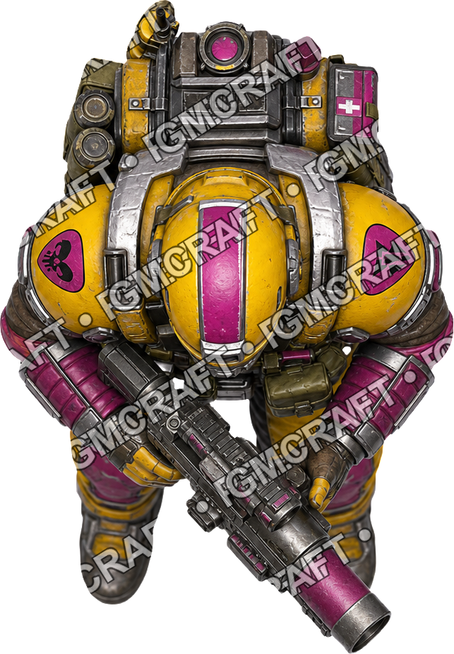 Scifi Anti Xeno Specialist 36 top-down token preview