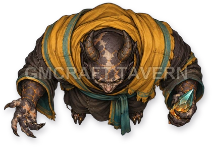 027 · Sorcerer · stone-blood mystic top-down token preview