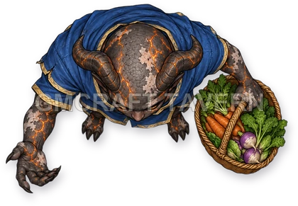 037 · Merchant · vegetable seller top-down token preview