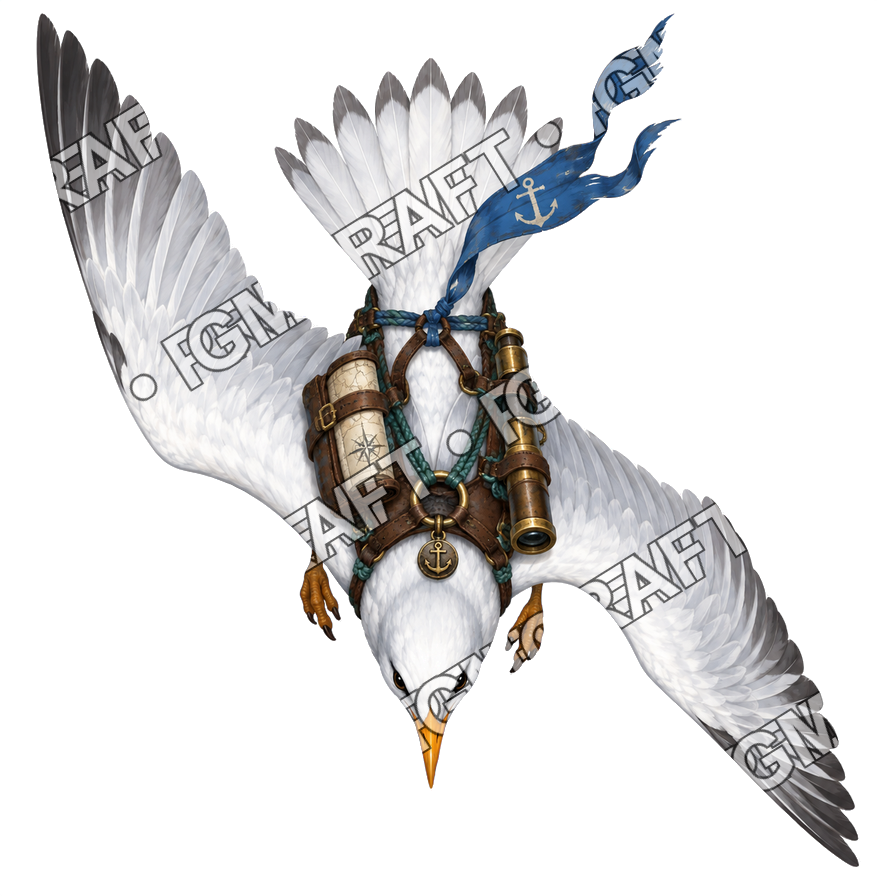 Aperçu du token vu du dessus Pirate Ocean 0894 Companion Swiftness Topdown Token