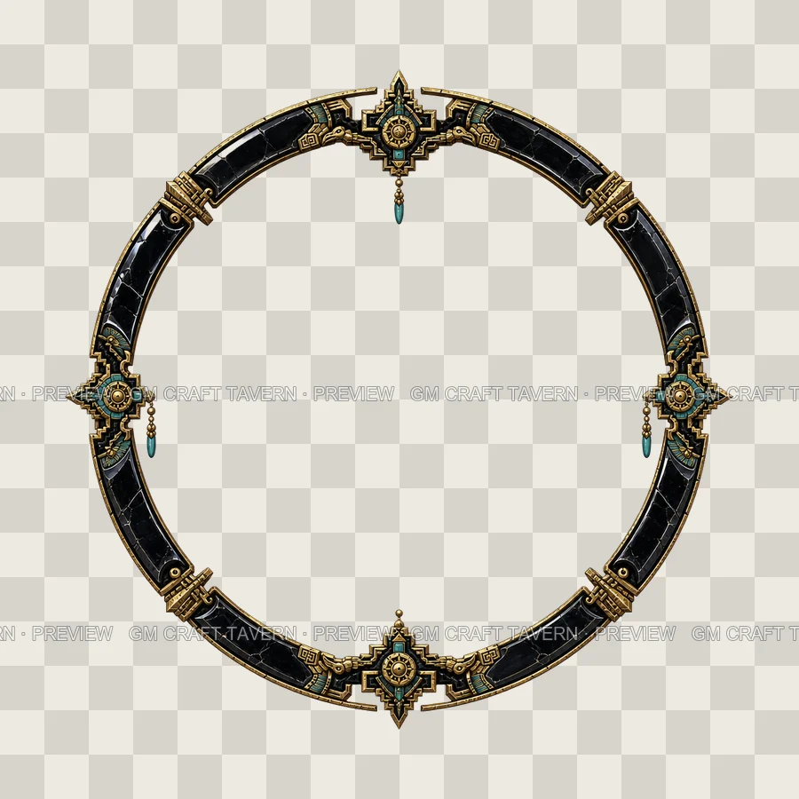 Aztec Mesoamerican Fantasy Borders product preview 8