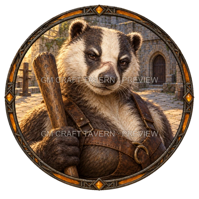Urdan Stonebrook - Barbarian top-down token preview