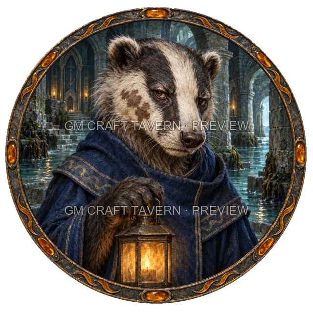 Badgerfolk Character Tokens product preview 3