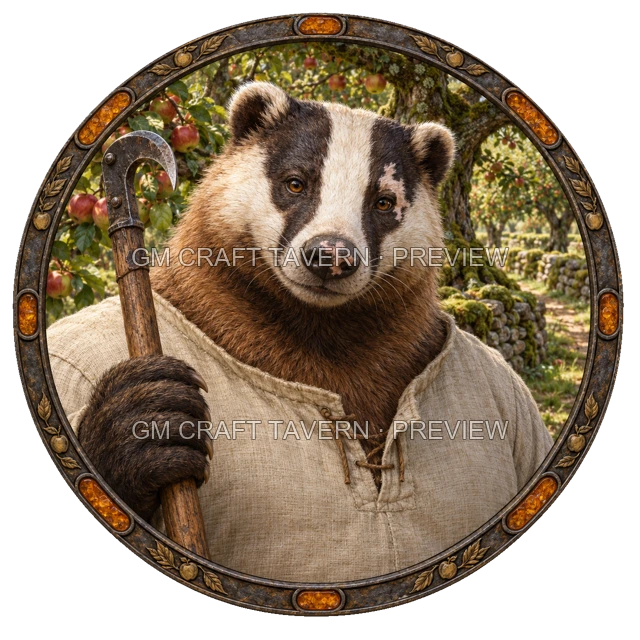 Besha Reedvale - Druid top-down token preview