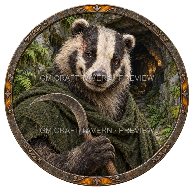 Badgerfolk Character Tokens product preview 5