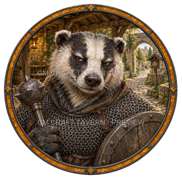 Urdan Mossridge - Paladin top-down token preview