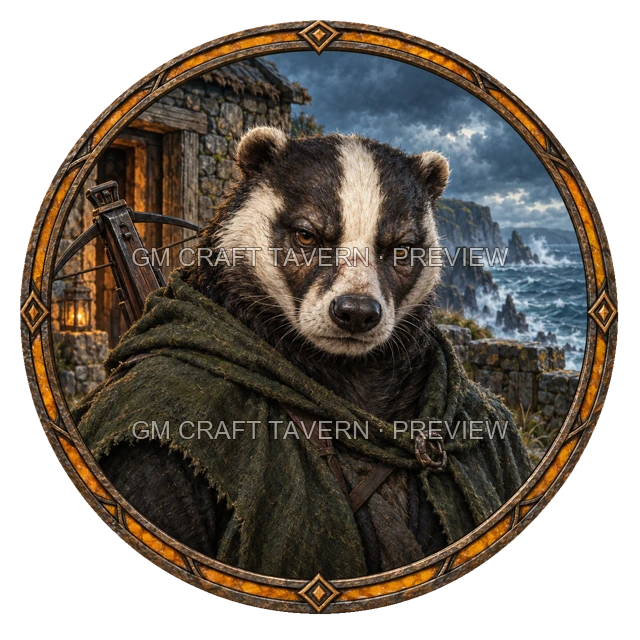 Durg Mossridge - Ranger top-down token preview