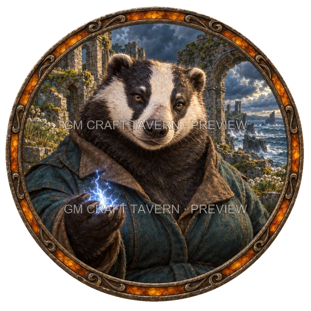 Besha Duskford - Sorcerer top-down token preview